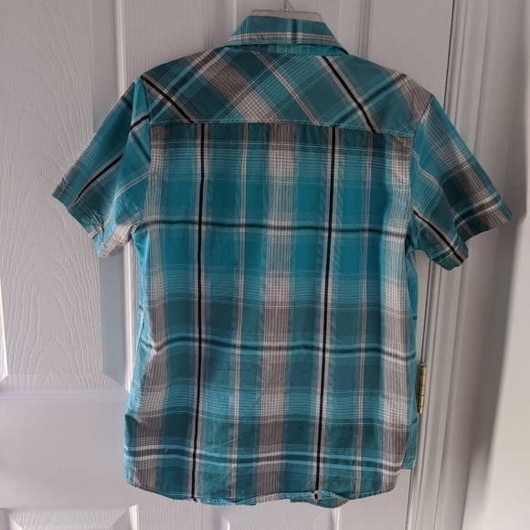 Short-sleeved light blue shirt - Picture 3 of 5